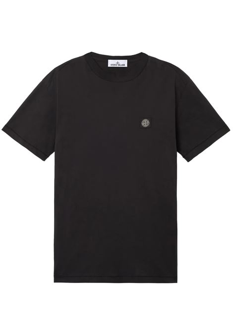 2100027 t-shirt man black STONE ISLAND | L1S15 2100027 S0013V0029